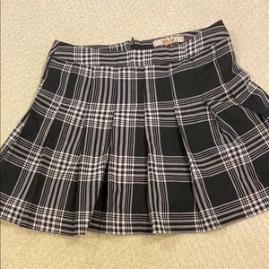 Harlow Black and White Mini Skater Skirt